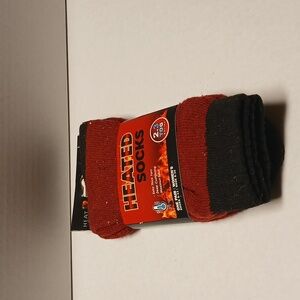 Heat Trendz Socks Red and Black Size 9 to 11 NWT
